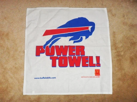 NFL Buffalo Bills McDonalds Power Towel! Hand Towel - Brand New!! Cover
