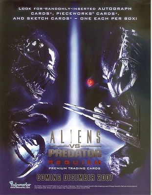 ALIEN VS. PREDATOR AVP REQUIEM 2007 PROMO PROMOTIONAL SELL SALE SHEET MOVIE - Imagem 1 de 2