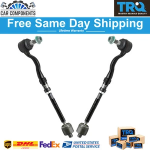 TRQ New Tie Rod Assembly LH & RH Sides Set of 2pc For 2011-2018 BMW X3 X4 - Picture 1 of 7