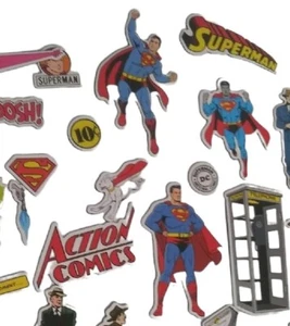 Unemployed Philosopher 39 Magnets Superman Comic Hero Villans Action Set READ - Picture 1 of 10