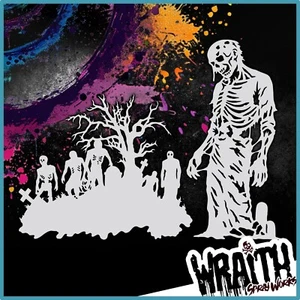 Zombie #5 - Reusable Airbrush Stencil Template - Picture 1 of 5