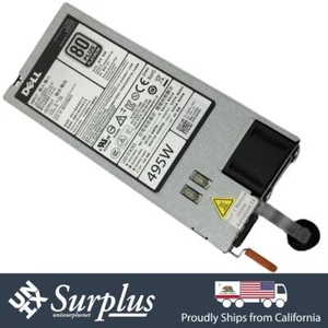 Alimentatore Dell 495W EPP 80+ Platinum PSU F495E-S0 PowerEdge R520 R620 R720 - Foto 1 di 4