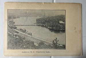 Antike Ansicht von Cranberry Lake Andover New Jersey ungeteilt unbespostte Postkarte - Bild 1 von 2