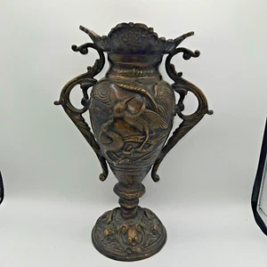 Vintage 1900’s Art Solid Bronze 15 In Tall Rare Beauty - Picture 1 of 8