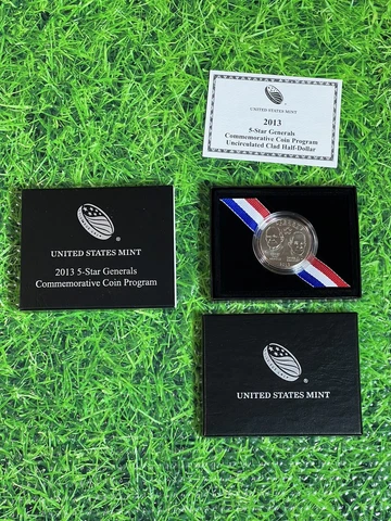 2013 US Mint 5-Star Generals Commemorative Uncirculated Clad Half Dollar Cover