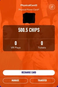 Dave and Buster's Power Card With 500 Chips (READ DESCRIPTION) - Picture 1 of 2