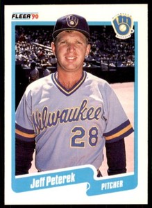 1990 Fleer Jeff Peterek Baseball Cards #333