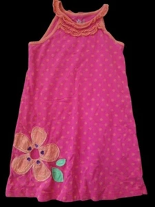 * JUMPING BEANS Pink Polka Dot and Flowers Sundress Girls Size 5 - Picture 1 of 4