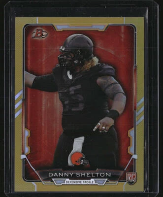 2015 Bowman #12 Danny Shelton Rookies Rainbow Gold #/399 - Image 1 of 2