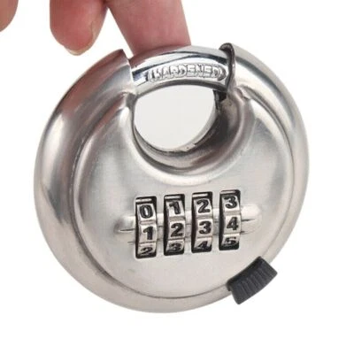 Heavy Duty Combination Padlock for Outdoor, Waterproof Disc Padlock with Code 4 - Image 1 of 4