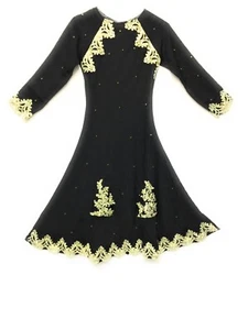 ABBIGLIAMENTO ISLAMICO RAGAZZA NERO ABAYA JILBAB MOSCHEA MADRESSAH - Foto 1 di 1