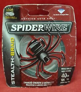 Spiderwire Stealth Braid Fishing Line Enhanced Strength 40 lb. 125 yd 0.13 in.