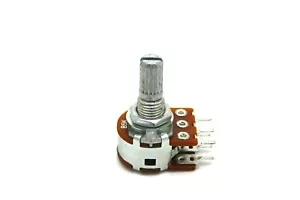MINI DUAL POTENTIOMETER ALPHA B20K 20K 16mm LINEAR PC MOUNT - Picture 1 of 1