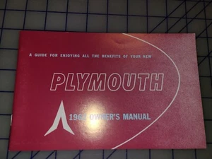 1962 Plymouth Owners Manual - Foto 1 di 1