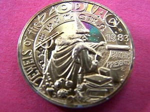 1983 Bacchus JEWELS OF THE ZODIAC Multi-Color HR Mardi Gras Doubloon - Picture 1 of 2