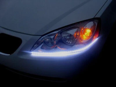 Tiras de luces de cabeza LED DRL lámparas de circulación diurna para Saturn Sky Pontiac Solstice Foto 1 de 4
