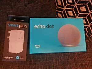 Nuevo Altavoz Inteligente AMAZON Echo Dot (4.ª Generación) Azul Crepúsculo + Enchufe Inteligente Amazon Nuevo - Imagen 1 de 3