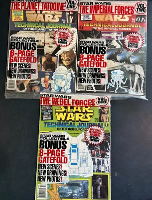 STAR WARS TECHNICAL JOURNAL SET OF 3 VOL PLANET TATOOINE IMPERIAL & REBEL FORCES - Image 1 of 4