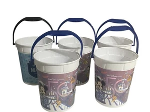 Walt Disney World 50th Anniversary Popcorn Bucket Set Of 5 - Picture 1 of 14