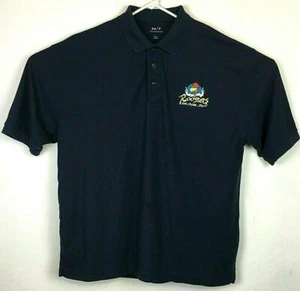 Roosters Bar Restaurant Mens Blue Polo Shirt Size XL Extra Large - VG - Picture 1 of 11