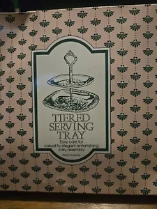 Vintage NEW Tiered Serving Tray CHROME PLATED - Picture 1 of 5