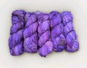 Lot of vintage silk ribbons yarns for hand knitting, 500 g,  Sweden  - Picture 1 of 6