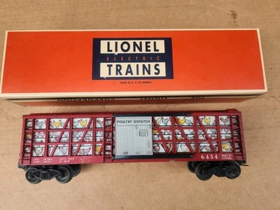 Lionel Postwar 6434 Lighted Poultry Dispatch Chicken Coop Boxcar w/ Repo Box - Image 1 of 4