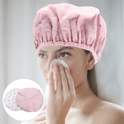  2 Pcs Haarwaschhauben Duschhaub Wiederverwendbar Duschkappe Für Lockiges - Bild 1 von 4