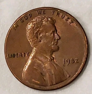 1982 No Mint Mark Penny 3.0g Slight Off Center - Picture 1 of 13