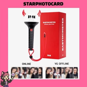 BABYMONSTER OFFICIAL LIGHTSTICK + PHOTOCARD / STRAP KPOP - Picture 1 of 6