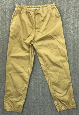 Pantalones Acne Studios Hombres Grandes EU 48 US 32x27 Caqui Tostado Andy LG Satinado Cordón Foto 1 de 4