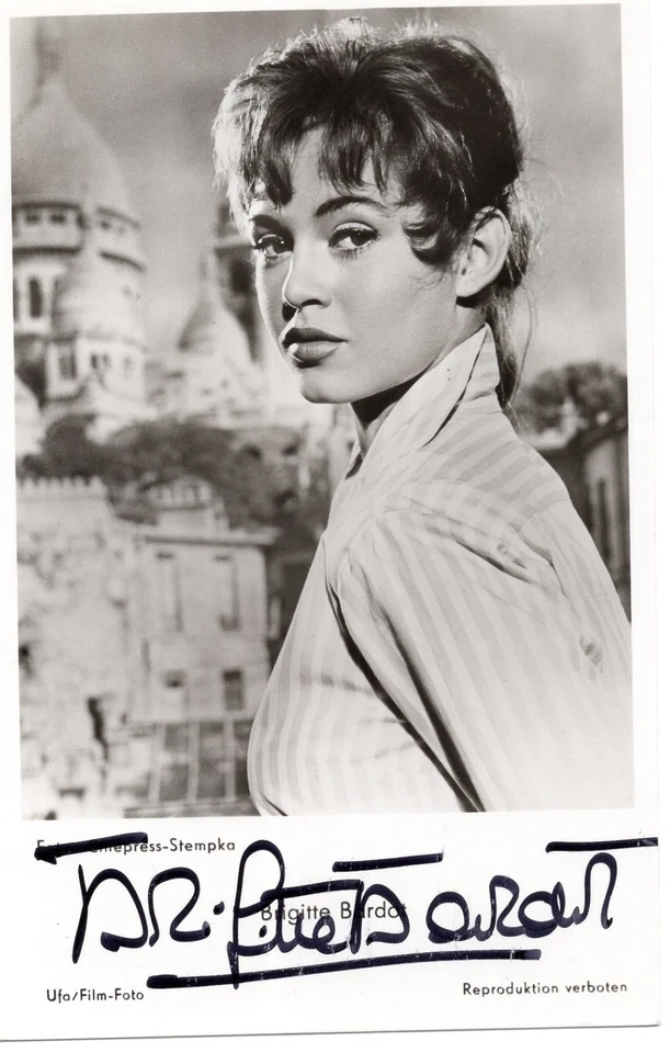 Brigitte Bardot - original signierte UFA Karte FK 3404 - Bild 1 von 1