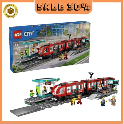 [ BIG SALE ] LEGO 60423 City Streetcar and Station Building Set - Image 1 of 4