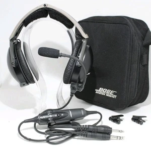 Bose X Aviation Pilot Headset w/ New Ear Pads & Mic Cover & Dual GA Plug Adapter - Picture 1 of 1