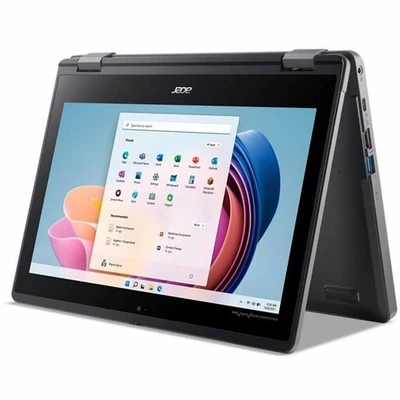 Acer TravelMate B3 Spin 2-in-1 11.6 N200 8GB 128GB 11.6" LCD Black Touch 1366 x - Image 1 of 4