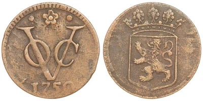 Netherlands East Indies / Holland - VOC Duit 1750 - Image 1 of 3