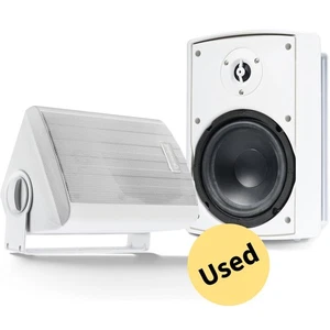 Gemini 5.25" Outdoor Bluetooth Speakers Pair Waterproof Mountable White Used - Picture 1 of 7