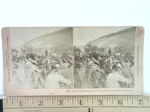 Riunione di preghiera boera Stereoview B.W. Kilburn n. 13838 1900 - Foto 1 di 2