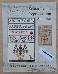 Susan Jaques Reproduction Sampler Alphabet Embroiderers Guild by Ellen Nell 1995 - Picture 1 of 2
