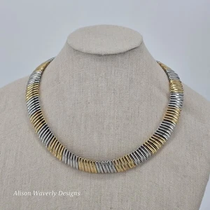 Gargantilla Omega collar de dos tonos - Imagen 1 de 7