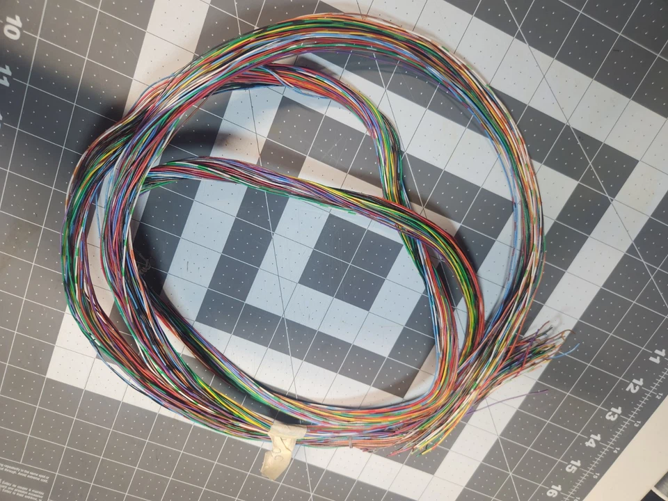 50 Strands Of 7 Ft  Colorful Telephone Wire - Image 1 of 3