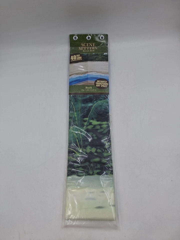 Luau Summer Hawaiian Party Wall Decoration Beach Scene Setters 40 FT Room Roll
