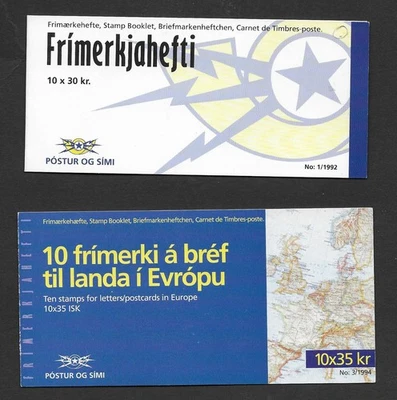 Iceland. 2 Complete Booklets. Used. (ref 31) - Image 1 of 2