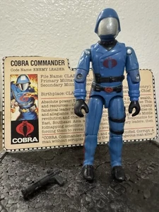1982-83 GI Joe Cobra Commander v1.5 100% Complete w/File Card Full Mask & Sigil - Picture 1 of 21
