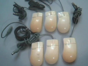 LOT of 6 Vintage Microsoft Bus Mouse Part No 37968 C3KABUS1 2-button - Working - Picture 1 of 8