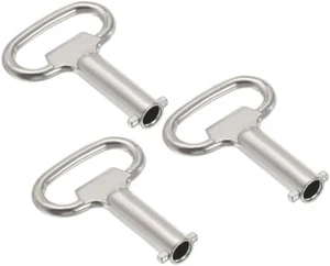 PATIKIL 13.5x6mm Presa Chiave Chiave, 3pz Elettrico Armadio Gas Acqua Contatore - Foto 1 di 1