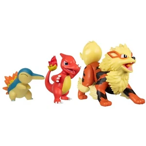 3" Mini Figuren Set: Arcanine, Charmeleon & Cyndaquil - exklusives 2er-Pack Spielzeug - Bild 1 von 8