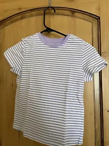 Unisex Kid’s Purple Striped Shirt (3-4T) - Picture 1 of 2