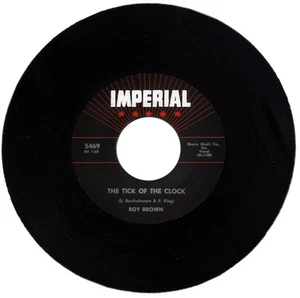 ROY BROWN "THE TICK OF THE CLOCK c/w SLOW DOWN LITTLE EVA" 1957 R&B - Picture 1 of 1