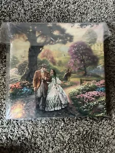 Thomas Kinkade Gone with the Wind 14 x 14 Gallery Wrap Canvas - Picture 1 of 3